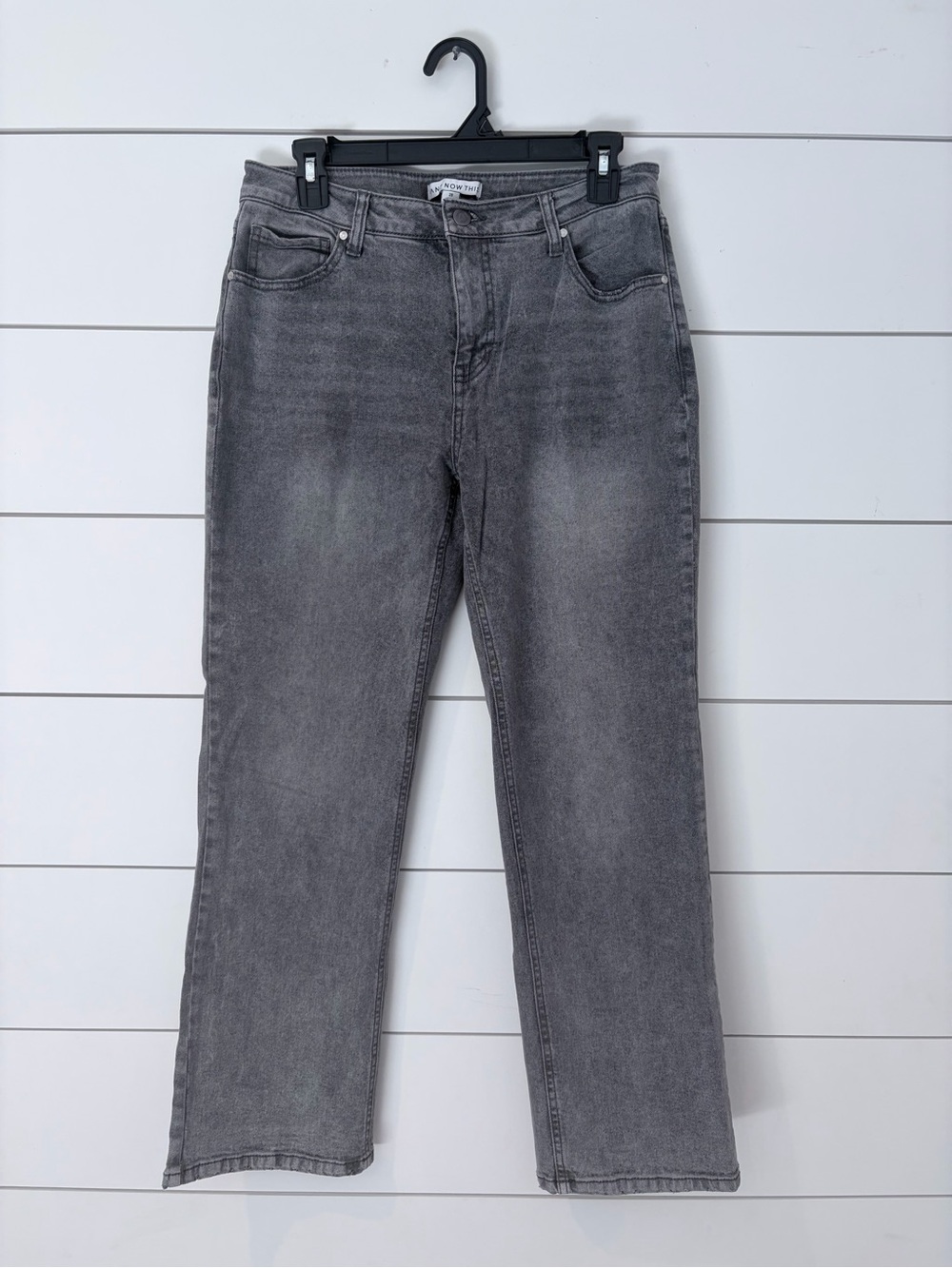 And Now This Gray Straight Leg Jeans 28 Y2K Grunge Clean Girl Core Streetwear